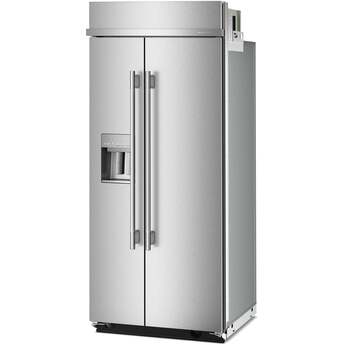 KitchenAid KBSD736SPS 20.8 Cu. Ft. 36" Built-In Side-by-Side Refrigerator features Exterior Water and Ice Dispenser Stainless Steel with PrintShield Finish — thumbnail 9