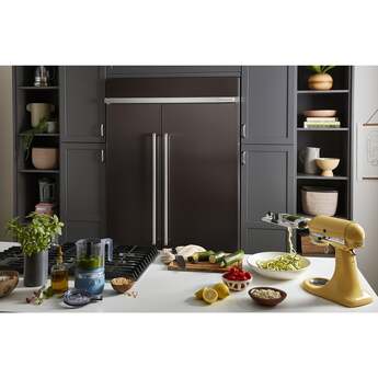 KitchenAid KBSN702MBS 42 Inch Built-In Side by Side Refrigerator Black Stainless Steel with PrintShield Finish — thumbnail 21