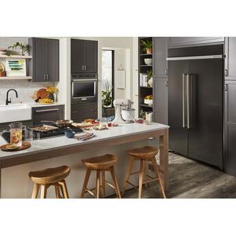 KitchenAid KBSN702MBS 42 Inch Built-In Side by Side Refrigerator Black Stainless Steel with PrintShield Finish — thumbnail 23