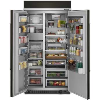 KitchenAid KBSN702MBS 42 Inch Built-In Side by Side Refrigerator Black Stainless Steel with PrintShield Finish — thumbnail 34