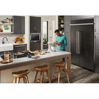 KitchenAid KBSN702MBS 42 Inch Built-In Side by Side Refrigerator Black Stainless Steel with PrintShield Finish — thumbnail 38