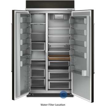 KitchenAid KBSN702MBS 42 Inch Built-In Side by Side Refrigerator Black Stainless Steel with PrintShield Finish — thumbnail 49