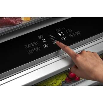 KitchenAid KBSN702MBS 42 Inch Built-In Side by Side Refrigerator Black Stainless Steel with PrintShield Finish — thumbnail 6