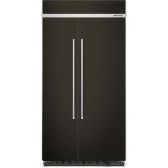 KitchenAid KBSN702MBS 42 Inch Built-In Side by Side Refrigerator Black Stainless Steel with PrintShield Finish — thumbnail 9