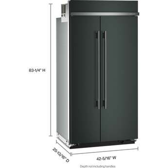 KitchenAid KBSN742SJP 25.5 Cu. Ft. 42" Built-In Side-by-Side Refrigerator Juniper — thumbnail 2