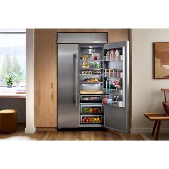KitchenAid KBSN742SPS 25.5 Cu. Ft. 42" Built-In Side-by-Side Refrigerator Stainless Steel with PrintShield Finish — thumbnail 7