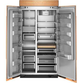 KitchenAid 25.5 Cu. Ft. 42" Built-In Panel-Ready Side-by-Side Refrigerator with Platinum Interior: Panel Ready — thumbnail 6