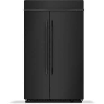 KitchenAid KBSN748SBE 30 Cu. Ft. 48" Built-In Side-by-Side Refrigerator Black Ore