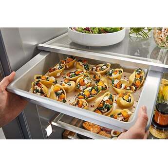 KitchenAid 30 Cu. Ft. 48" Built-In Panel-Ready Side-by-Side Refrigerator with Platinum Interior: Panel Ready — thumbnail 12