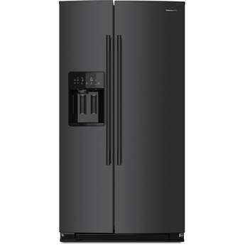 KitchenAid KRSC536RBE 36 Inch Counter Depth Freestanding Side-by-Side Refrigerator Black Ore — thumbnail 2