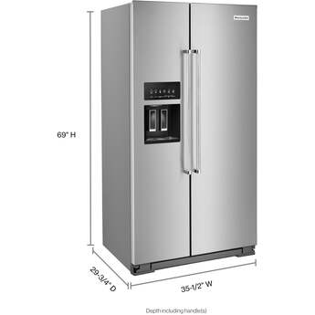 Kitchen Aid KitchenAid 36" 19.8 cu.ft. Fingerprint Resistant Stainless Steel Counter Depth S — thumbnail 3