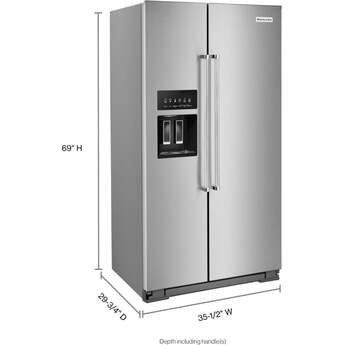 Kitchen Aid KitchenAid 36" 19.8 cu.ft. Fingerprint Resistant Stainless Steel Counter Depth S — thumbnail 4