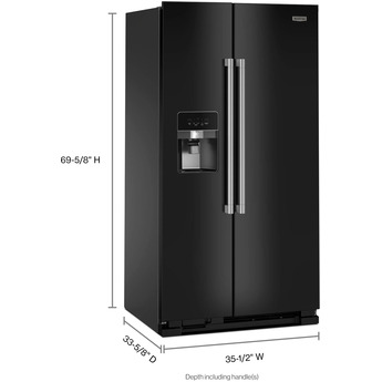 Maytag MRSF4036PB 36 Inch Black Freestanding Side by Side Refrigerator — thumbnail 14