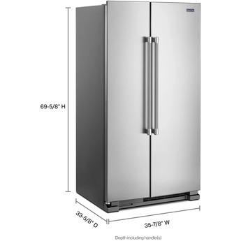 Maytag 36" 25 cu.ft. Fingerprint Resistant Stainless Steel Side-by-Side Refrigerator — thumbnail 9