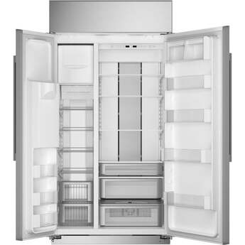 Monogram 48" Custom Panel Built-In Side-by-Side Refrigerator — thumbnail 2