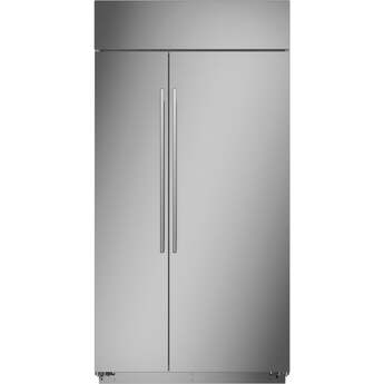 Monogram 42" 25.2 cu.ft. Stainleses Steel Bult-In Side-by-Side Refrgerator — thumbnail 2