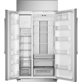 Monogram 42" 25.2 cu.ft. Stainleses Steel Bult-In Side-by-Side Refrgerator — thumbnail 5