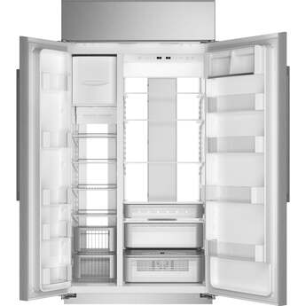 Monogram 42" 25.2 cu.ft. Stainleses Steel Bult-In Side-by-Side Refrgerator — thumbnail 6