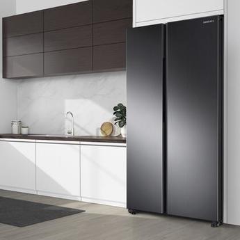 Samsung RS23A500ASG Counter Depth Side by Side Refrigerator, in Black Stainless Steel — thumbnail 2