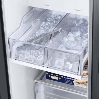 Samsung RS23CB760012 Bespoke Series 36 Inch White Glass Freestanding Counter Depth Side by Side Refrigerator — thumbnail 11