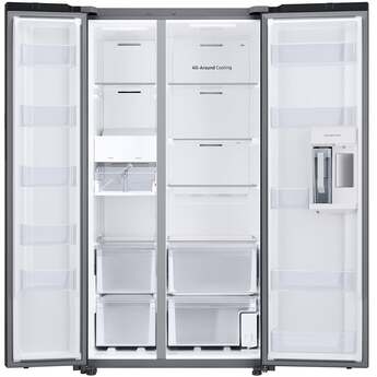 Samsung RS23CB760012 Bespoke Series 36 Inch White Glass Freestanding Counter Depth Side by Side Refrigerator — thumbnail 19