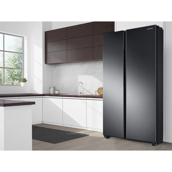 Samsung RS28A500ASG Side by Side Refrigerator, in Black Stainless Steel — thumbnail 4