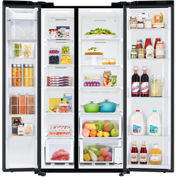 Samsung RS28A500ASG Side by Side Refrigerator, in Black Stainless Steel — thumbnail 8