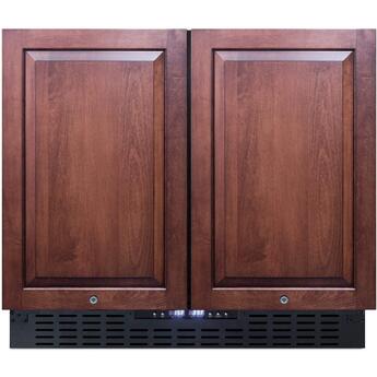 Summit 36" 5.8 cu.ft. Custom Panel Built-In Side-by-Side Refrigerator-Freezer