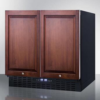 Summit 36" 5.8 cu.ft. Custom Panel Built-In Side-by-Side Refrigerator-Freezer — thumbnail 3