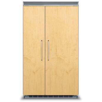 Viking 48 Inch Counter Depth Built-In Side by Side Refrigerator with 29.05 Cu. Ft. Total Capacity, ProChill™ Temperature Management, Spillproof Plus™ Shelves, LED Lighting, Ice Maker, Sabbath Mode and ENERGY STAR® Certified: Panel Ready