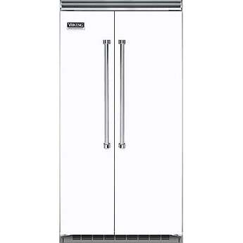 Viking VCSB5423WH 5 Series 42 Inch White Built In Counter Depth Side by Side Refrigerator