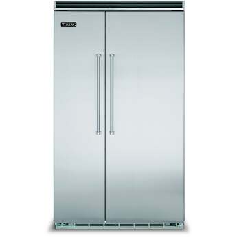 Viking VCSB5483DG 5 Series 48 Inch Damascus Grey Built In Counter Depth Side by Side Refrigerator — thumbnail 2