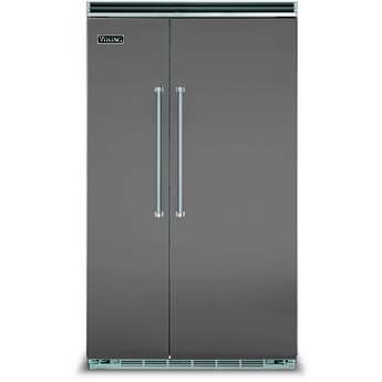 Viking VCSB5483DG 5 Series 48 Inch Damascus Grey Built In Counter Depth Side by Side Refrigerator — thumbnail 5
