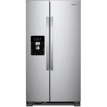 Whirlpool 33" 21 cu. ft. Monochromatic Stainless Steel Side-by-Side Refrigerator - Energy Star