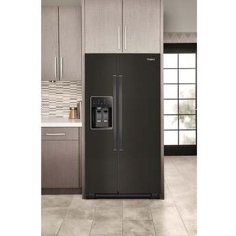 Whirlpool WRSC5536RV 36-inch Wide Side-by-Side Refrigerator - 21 cu. ft.: Black Stainless Finish — thumbnail 2