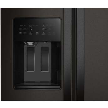 Whirlpool WRSC5536RV 36-inch Wide Side-by-Side Refrigerator - 21 cu. ft.: Black Stainless Finish — thumbnail 3