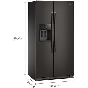 Whirlpool WRSC5536RV 36-inch Wide Side-by-Side Refrigerator - 21 cu. ft.: Black Stainless Finish — thumbnail 37
