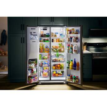 Whirlpool WRSC5536RV 36-inch Wide Side-by-Side Refrigerator - 21 cu. ft.: Black Stainless Finish — thumbnail 4