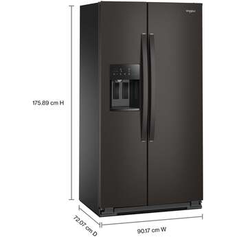 Whirlpool WRSC5536RV 36-inch Wide Side-by-Side Refrigerator - 21 cu. ft.: Black Stainless Finish — thumbnail 42