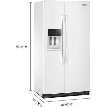 Whirlpool WRSC5536RW 36-inch Wide Side-by-Side Refrigerator - 21 cu. ft.: White — thumbnail 21