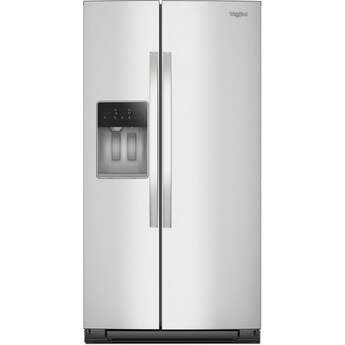 Whirlpool 36-inch Wide Side-by-Side Refrigerator - 21 cu. ft.: Fingerprint-Resistant Stainless Steel
