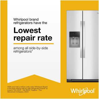Whirlpool 36-inch Wide Side-by-Side Refrigerator - 21 cu. ft.: Fingerprint-Resistant Stainless Steel — thumbnail 16
