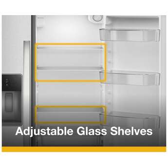 Whirlpool 36-inch Wide Side-by-Side Refrigerator - 21 cu. ft.: Fingerprint-Resistant Stainless Steel — thumbnail 18