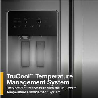 Whirlpool 36-inch Wide Side-by-Side Refrigerator - 21 cu. ft.: Fingerprint-Resistant Stainless Steel — thumbnail 21