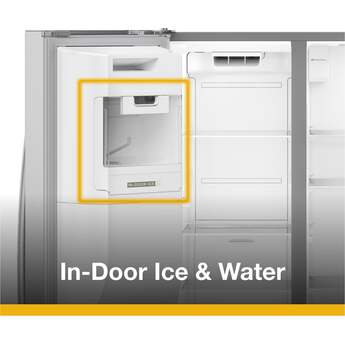 Whirlpool 36-inch Wide Side-by-Side Refrigerator - 21 cu. ft.: Fingerprint-Resistant Stainless Steel — thumbnail 30