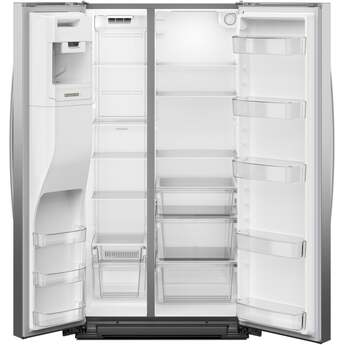 Whirlpool 36-inch Wide Side-by-Side Refrigerator - 21 cu. ft.: Fingerprint-Resistant Stainless Steel — thumbnail 36