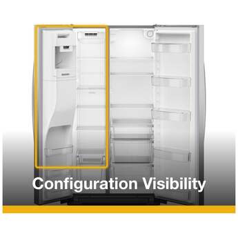 Whirlpool 36-inch Wide Side-by-Side Refrigerator - 21 cu. ft.: Fingerprint-Resistant Stainless Steel — thumbnail 48
