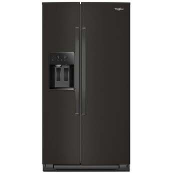 Whirlpool WRSF5536RV 36 Inch Freestanding Side by Side Refrigerator Black Stainless Finish