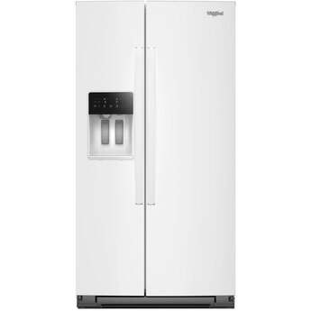 Whirlpool WRSF5536RW 36 Inch Freestanding Side by Side Refrigerator White