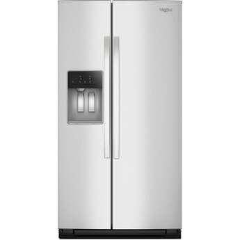 Whirlpool WRSF5536RZ 36 Inch Freestanding Side by Side Refrigerator Fingerprint-resistant Stainless Finish